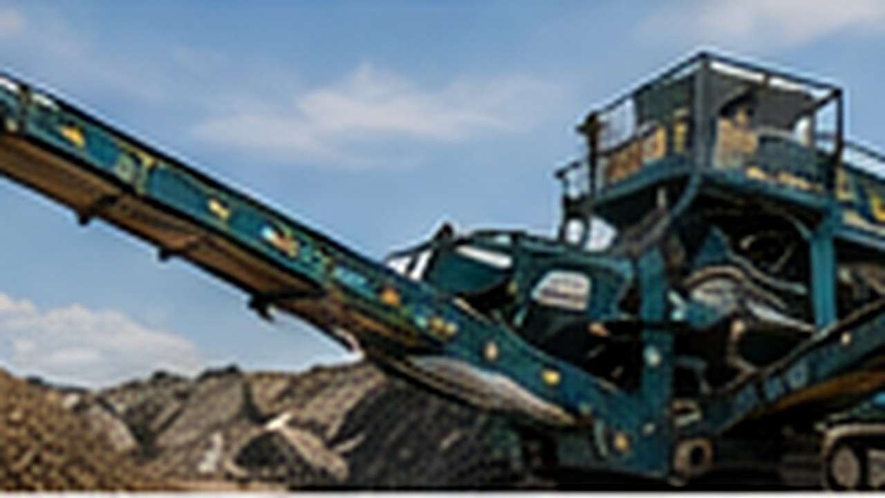 AI vizualizácia drvenia materiálu